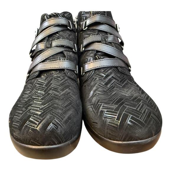 Alegria Indi Black Leather Bootie Women size 40 US 10 - Picture 4 of 7